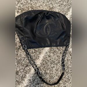 Authentic Chanel Caviar Large Chain Bag Black